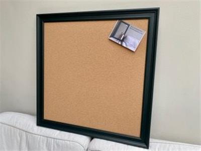 'Studio Green' Extra Large Noticeboard with Traditional Frame
