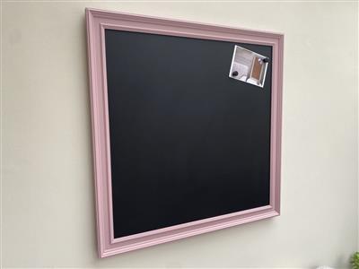 'Cinder Rose' Extra Large Magnetic Blackboard with Traditional Frame