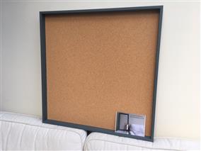 'Down Pipe' Extra Large Cork Pinboard w. Box Frame