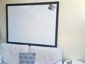 'Down Pipe' Super Size Magnetic Whiteboard with Traditional Frame