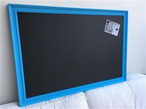'Cooks Blue' Giant Magnetic Blackboard with Traditional Frame
