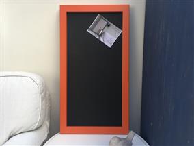 'Charlotte's Locks' Large Magnetic Blackboard with Square Frame