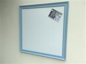 'Lulworth Blue' Extra Large Magnetic Whiteboard w. Traditional Frame