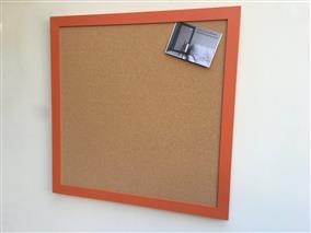 'Charlotte's Locks' Extra Large Cork Pinboard w. Modern Frame