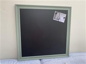 ‘Card Room Green' Extra Large Magnetic Blackboard with Traditional Frame