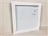 'All White' Small Magnetic Whiteboard with Square Frame