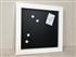 'All White' Small Magnetic Blackboard with Square Frame