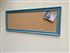 'Stone Blue' Long Cork Pinboard w. Traditional Frame