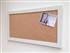 'All White' Large Cork Pinboard with Modern Frame