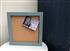 Ready To Ship - Small Cork Pinboard w. Square Blue Frame