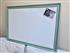 'Green Blue' Giant Magnetic Whiteboard w. Traditional Frame
