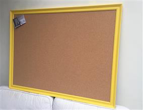 'Babouche' Super Size Cork Pinboard with Traditional Frame