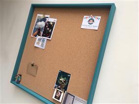 'Vardo' Extra Large Cork Pinboard w. Box Frame