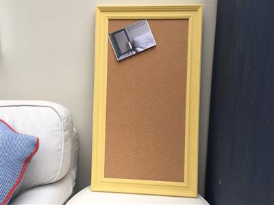 'Citron' Large Cork Pin Board w. Traditional Frame