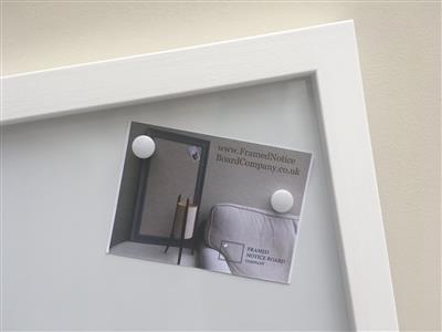 'All White' Super Size Magnetic Whiteboard with Square Frame