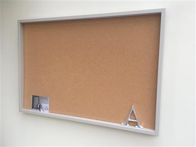 'Purbeck Stone' Giant Cork Pin Board w. Box Frame