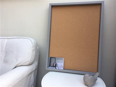 'Worsted' Large Cork Pinboard w. Box Frame