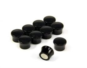 10 High Strength Magnets - Black