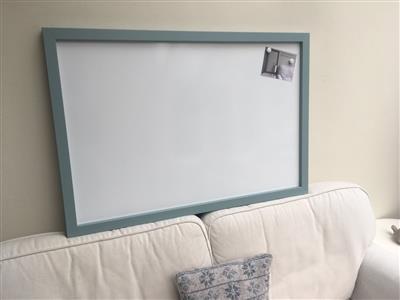'Oval Room Blue' Giant Magnetic Whiteboard w. Square Frame