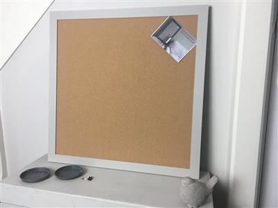 'Purbeck Stone' Extra Large Cork Pin Board w. Modern Frame