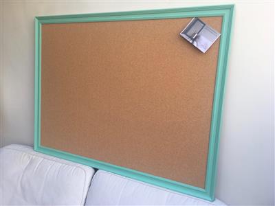 'Arsenic' Super Size Cork Pin Board w. Traditional Frame