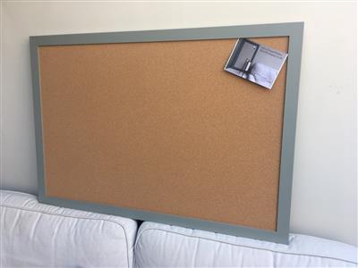 'Pigeon' Giant Cork Pinboard w. Modern Frame
