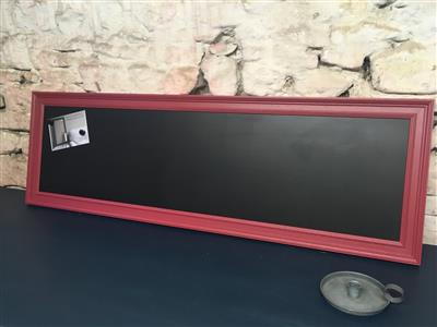 'Radicchio' Extra Long Magnetic Blackboard w. Traditional Frame