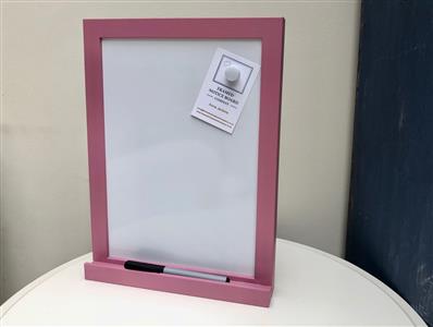 'Rangwali' Small Magnetic Whiteboard w. Slim Frame & Shelf
