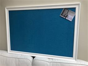 Ready To Ship - Giant Blue Pinboard w. Traditional Frame - 100+ Frame Colours
