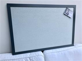 'Down Pipe' Giant Pin Board w. Sundeala 'Blue-Grey' & Modern Frame