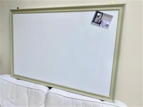'French Gray' Super Size Magnetic Whiteboard w. Traditional Frame