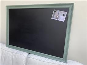 'Green Smoke' Giant Magnetic Blackboard w. Traditional Frame