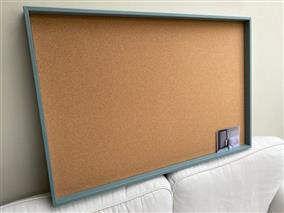 'Oval Room Blue' Giant Box Frame Pinboard