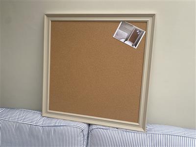 'Oxford Stone' Extra Large Cork Pin Board w. Traditional Frame