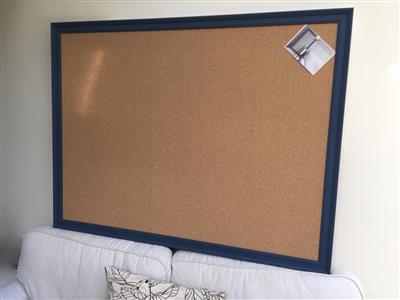 'Wine Dark' Super Size Noticeboard with Traditional Frame